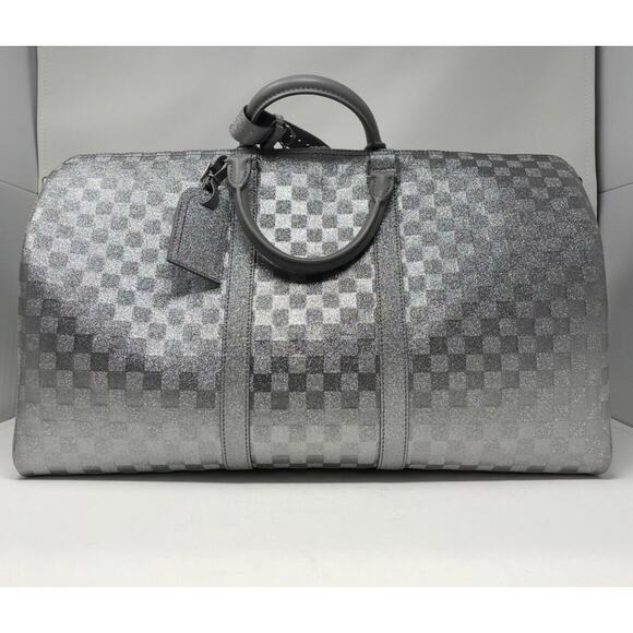 🦄 Louis Vuitton Virgil Abloh Glitter Keepall 50B N58041 Limited Edition - Picture 7 of 14